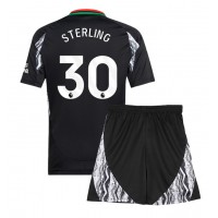 Camiseta Arsenal Raheem Sterling #30 Visitante Equipación para niños 2024-25 manga corta (+ pantalones cortos)